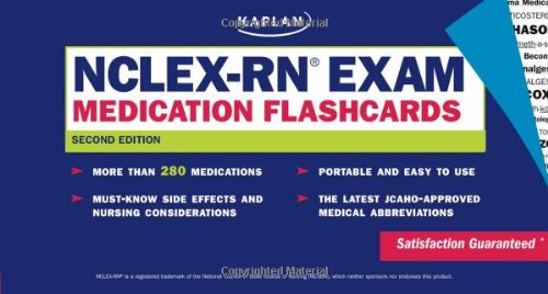 NCLEXRN Exam Medication Flashcards, Second Edition (Kaplan NCLEXRN Exam)