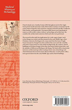 Liturgy, Architecture, and Sacred Places in AngloSaxon England (Medieval History and Archaeology),Used