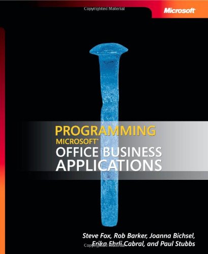 Programming Microsoft Office Business Applications,Used