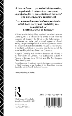 A History of the Medieval Church,Used