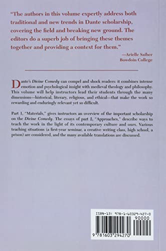 Approaches To Teaching Dante'S Divine Comedy (Approaches To Teaching World Literature)