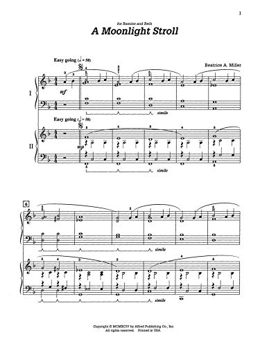 Moonlight Stroll: Sheet,Used