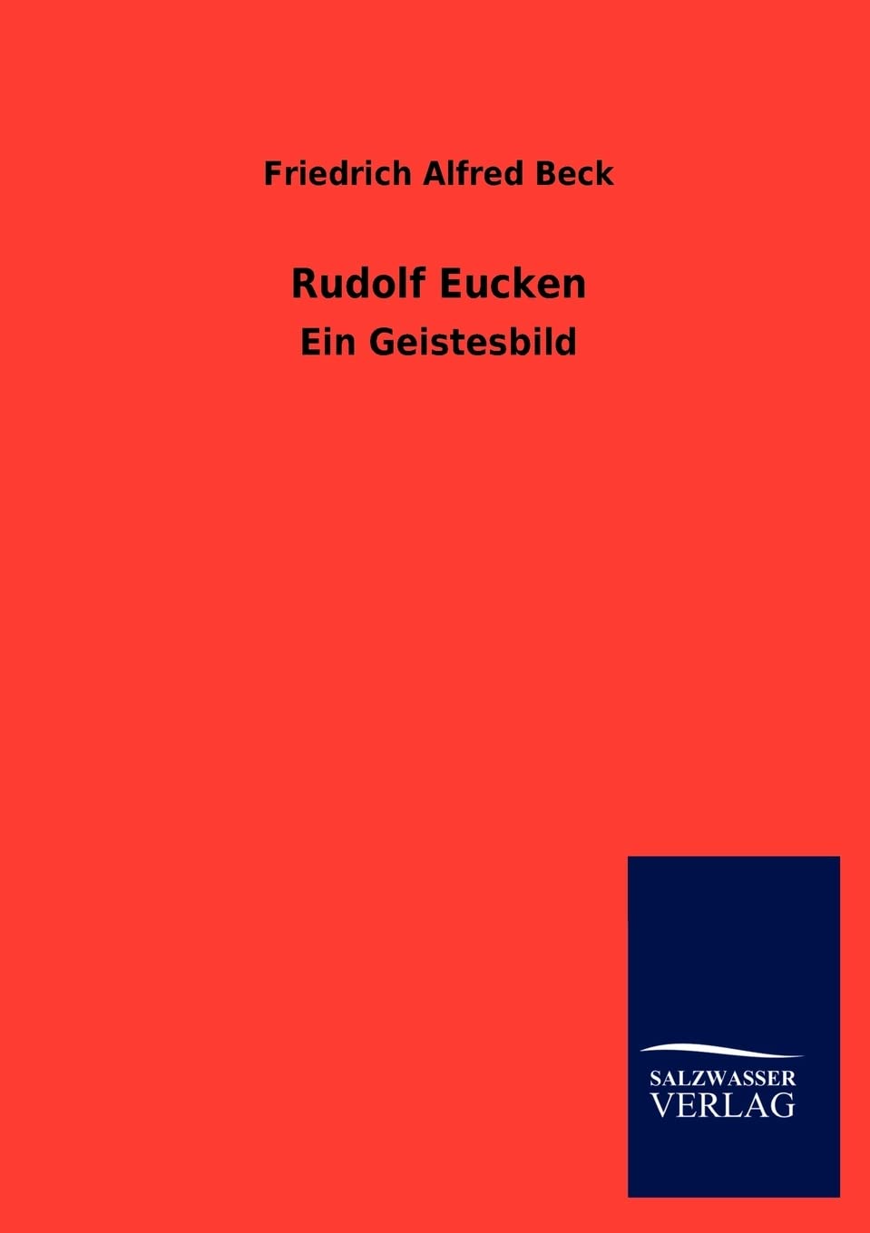 Rudolf Eucken (German Edition),Used