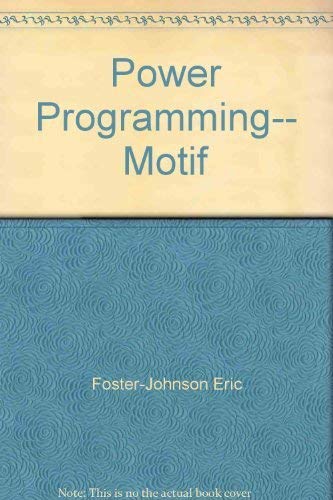 Power Programming Motif,Used