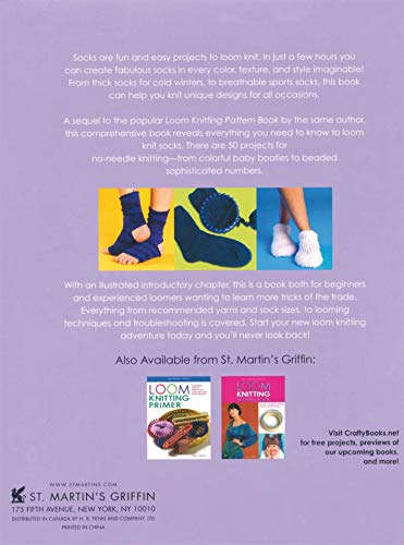 Loom Knitting Socks: A Beginner's Guide to Knitting Socks on a Loom with Over 50 Fun Projects (NoNeedle Knits),New