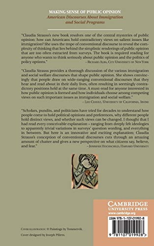 Making Sense of Public Opinion: American Discourses about Immigration and Social Programs,Used