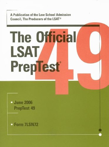 Official Lsat Preptest 49,New