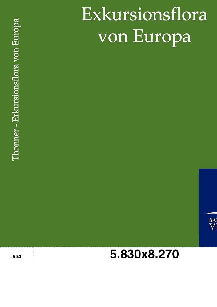 Exkursionsflora von Europa (German Edition),Used