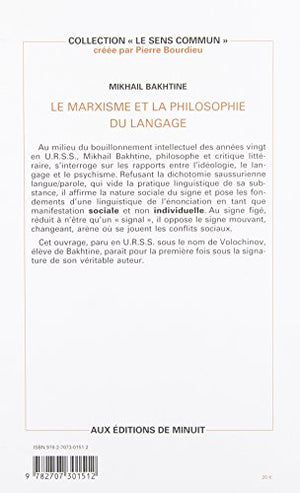 Le marxisme et la philosophie du langage,Used