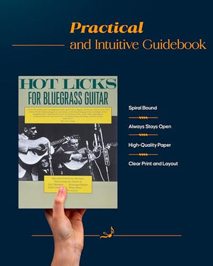 Hot Licks for Bluegrass Guitar Book  Fingerstyle Guitar Book with Over 350 Bluegrass Licks  Guitar Tab Book with TrailOffs, C,Used