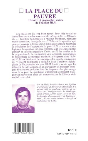 La place du pauvre: Histoire et gographie sociale de l'habitat H.L.M,Used