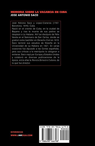 Memoria sobre la vagancia en Cuba (Pensamiento) (Spanish Edition),Used