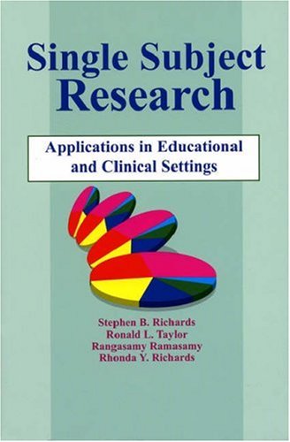 SingleSubject Research: Application in Educational and Clinical Settings,Used