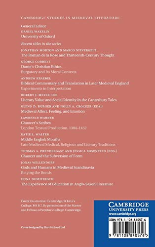 Paper in Medieval England: From Pulp to Fictions (Cambridge Studies in Medieval Literature, Series Number 112),Used