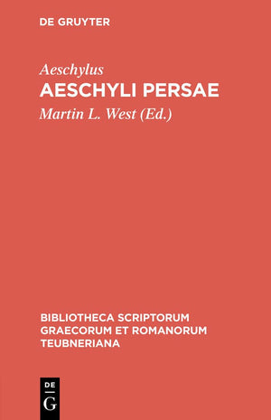 Aeschyli Persae (Bibliotheca scriptorum Graecorum et Romanorum Teubneriana) (Ancient Greek Edition),Used