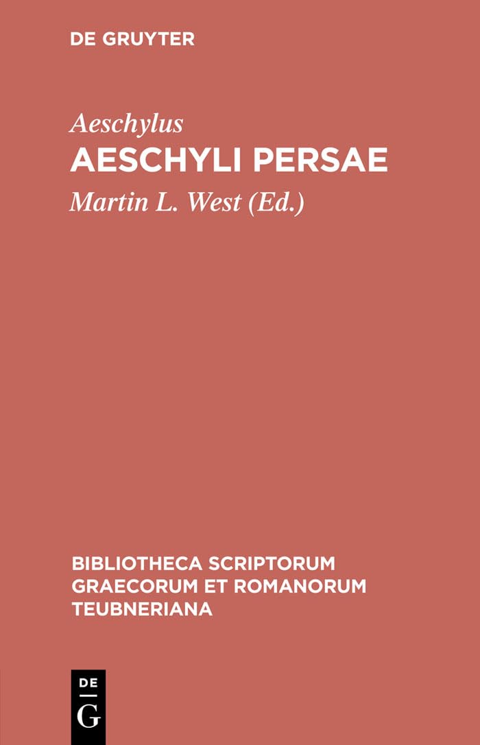 Aeschyli Persae (Bibliotheca scriptorum Graecorum et Romanorum Teubneriana) (Ancient Greek Edition),Used