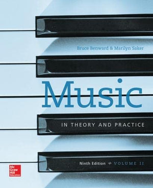 Workbook To Accompany Music In Theory And Practice, Volume 2,New