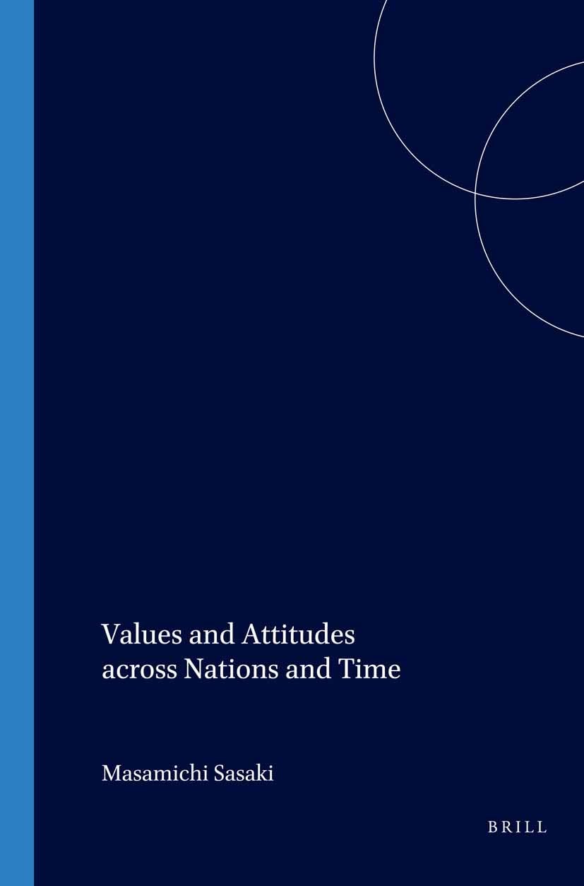Values and Attitudes Across Nations and Time (International Studies in Sociology and Social Anthropology),Used