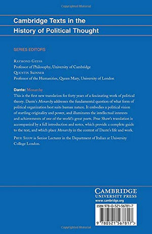 Dante: Monarchy (Cambridge Texts in the History of Political Thought),Used