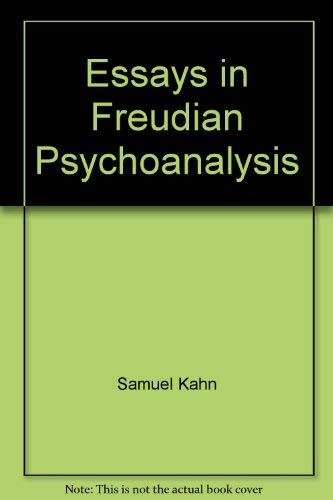 Essays in Freudian psychoanalysis,Used