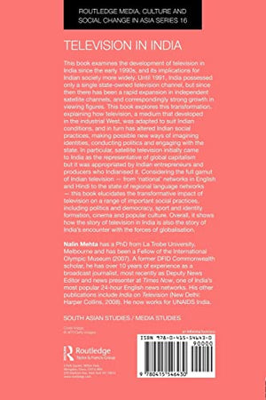 Television in India (Media, Culture and Social Change in Asia),Used