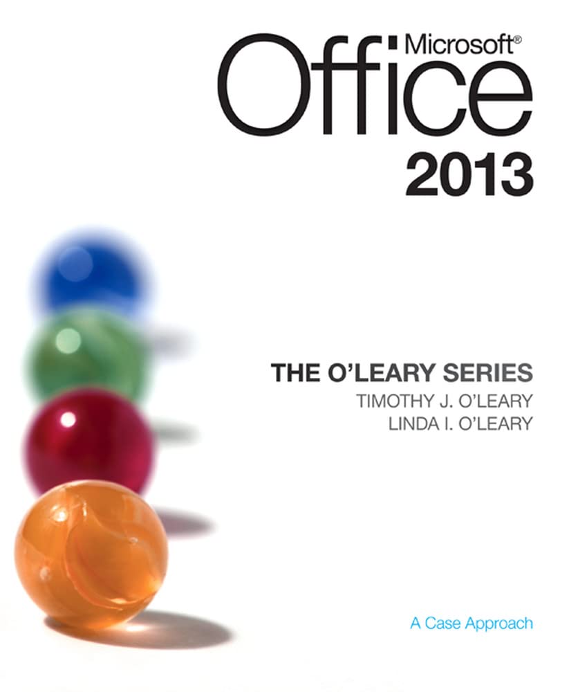 The O'Leary Series: Microsoft Office 2013,New