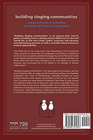 Building Singing Communities: A Practical Guide to Unlocking the Power of Music in Jewish Prayer,Used