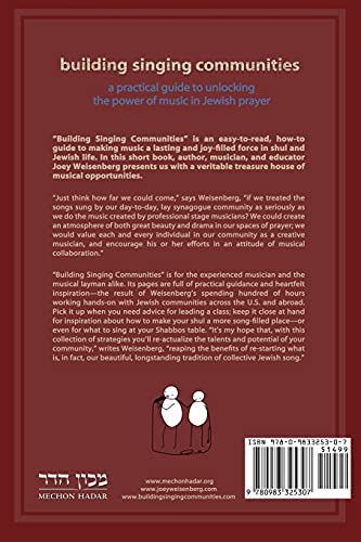 Building Singing Communities: A Practical Guide to Unlocking the Power of Music in Jewish Prayer,Used