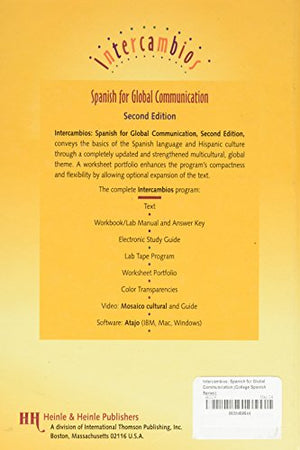 Intercambios: Spanish for Global Communication (College Spanish Series),Used