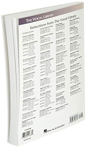 French Song Anthology: The Vocal Library, High Voice,Used