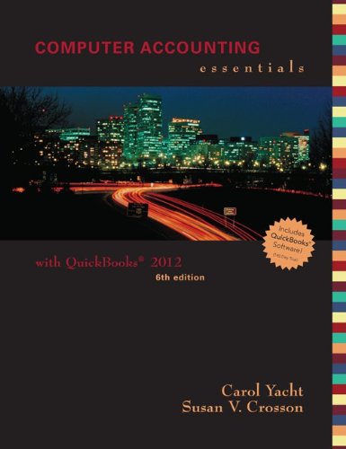 Computer Accounting Essentials Using Quickbooks Pro 2012 with CD,Used