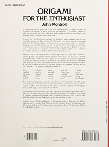 Origami For The Enthusiast: Stepbystep Instructions In Over 700 Diagrams,Used