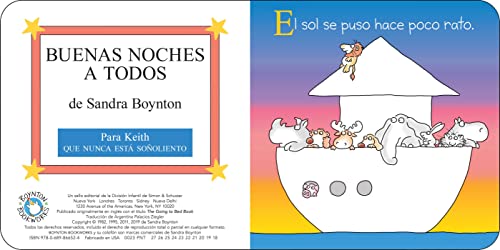 Buenas noches a todos / The Going to Bed Book (Spanish edition),New