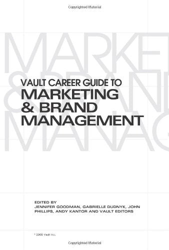 Vault Career Guide to Marketing and Brand Management,Used