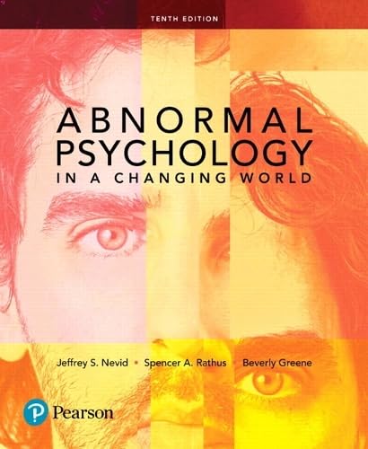 Abnormal Psychology In A Changing World (10Th Edition)