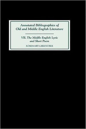 The Middle English Lyric And Short Poem (Annotated Bibliographies, 7) (Volume 7),Used