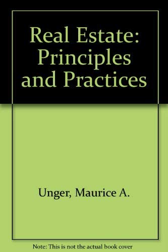 Real estate, principles & practices,Used