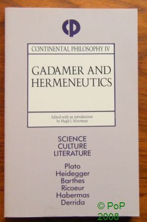Gadamer and Hermeneutics (Continental Philosophy),Used