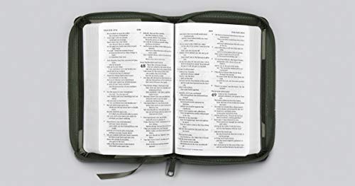 Crossway ESV Compact Bible - Canvas with Zipper, Camo Design, English Standard Version