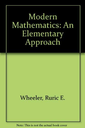 Modern mathematics (Contemporary undergraduate mathematics series),Used
