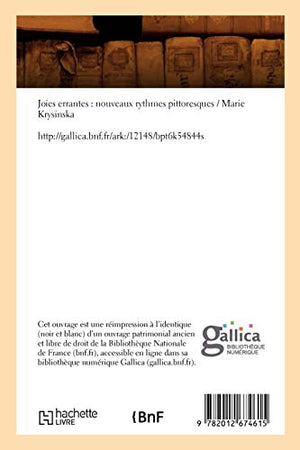 Joies Errantes: Nouveaux Rythmes Pittoresques (d.1894) (Litterature) (French Edition)