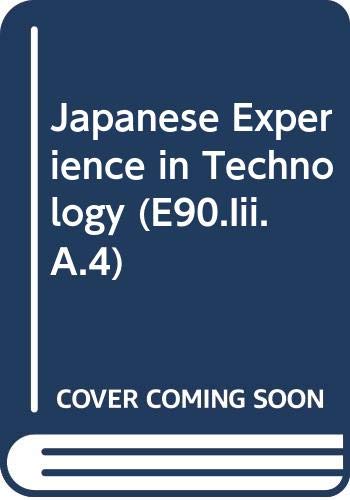 Japanese Experience in Technology (E90.Iii.A.4),Used