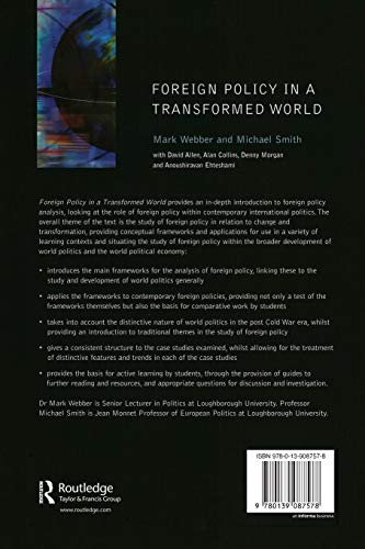Foreign Policy In A Transformed World,Used