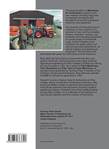 Machinery for Horticulture (Old Pond Books),Used