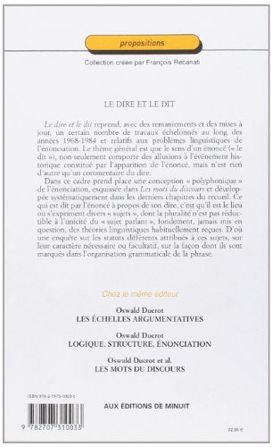Dire et le dit,Used