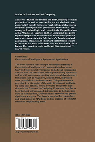 Computational Intelligence Systems and Applications: NeuroFuzzy and Fuzzy Neural Synergisms (Studies in Fuzziness and Soft Comp,Used