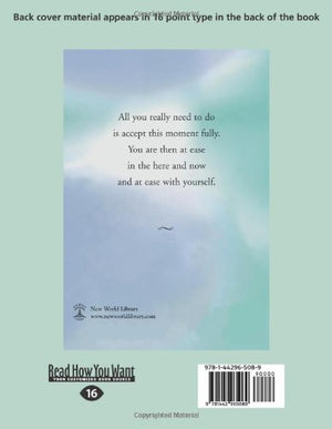 Practicing the Power of Now: Essential Teachings, Meditations, And Exercises From the Power of Now (Easyread Large),Used