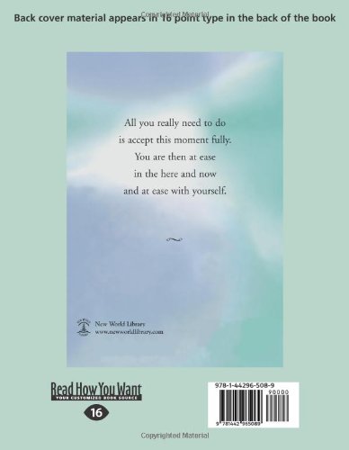 Practicing the Power of Now: Essential Teachings, Meditations, And Exercises From the Power of Now (Easyread Large),Used