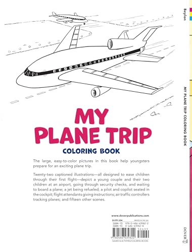 My Plane Trip Coloring Book (Dover Kids Coloring Books),Used