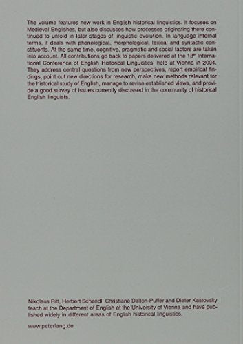 Medieval English and Its Heritage: Structure, Meaning and Mechanisms of Change (Studies in English Medieval Language and Literat,Used